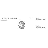 Lampe Bubble PEAR criss cross - Herman MILLER